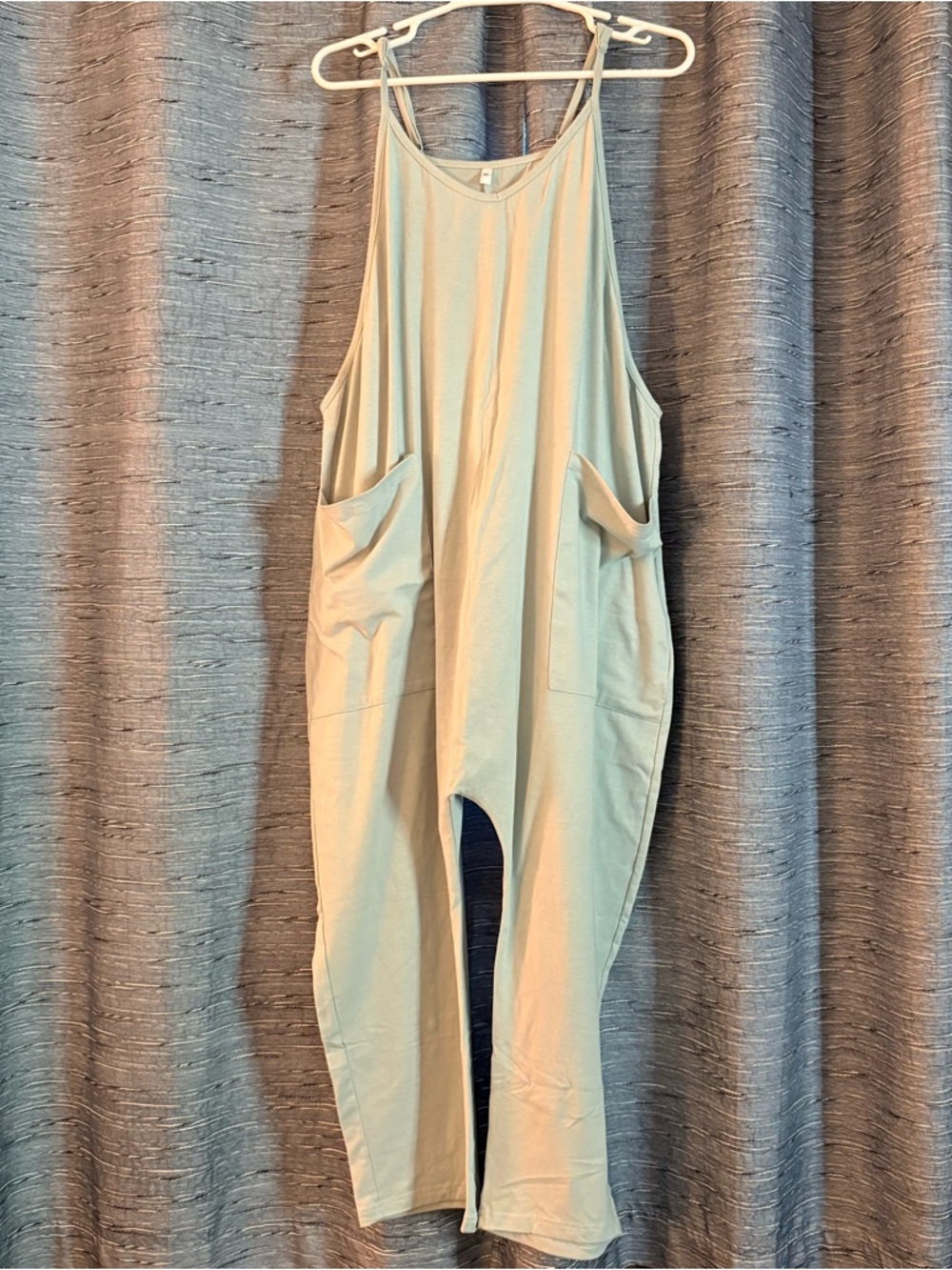 Light Mint Green 2 Pocket Jumpsuit - Romper